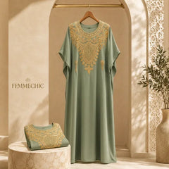 ثوب كريب روزا REF1