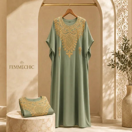 ثوب كريب روزا REF1