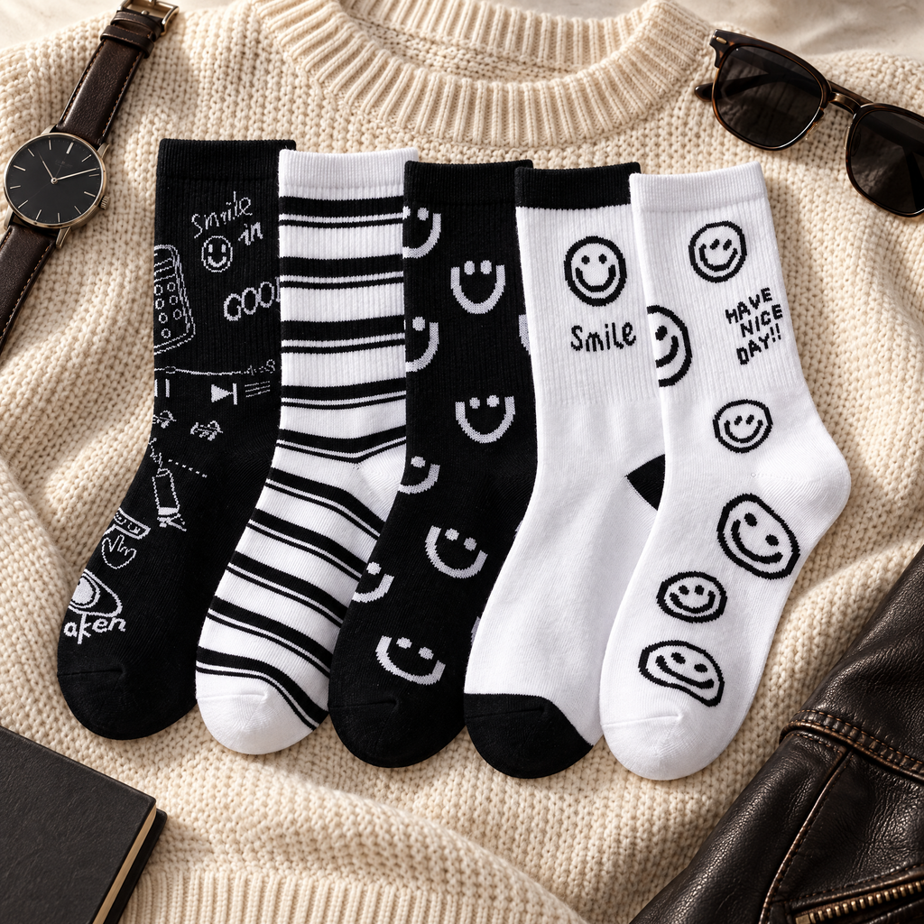 جوارب Smile Socks في جلسة تصوير تجارية